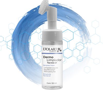 Dermolimpiador Tea Tree Oil Deolarte Clinical - Control de grasa y tratamiento para acné