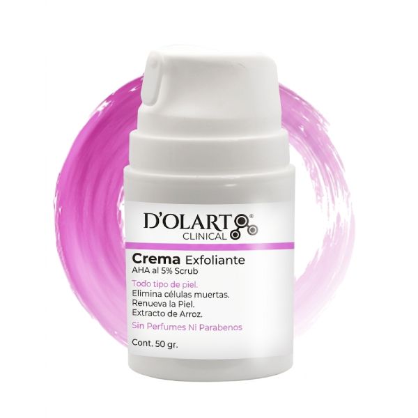 Crema Exfoliante Scrub con AHA Deolarte Clinical - Renovación con extracto de Arroz y Ácido Glicólico