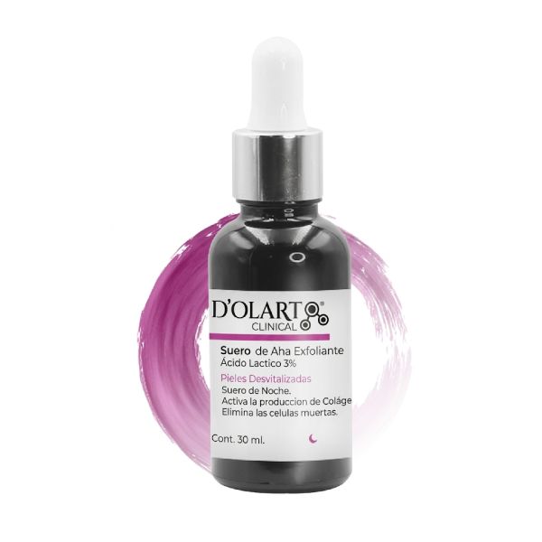 Suero Exfoliante AHA 3% Scrub Deolarte Clinical - Con Ácido Láctico para renovar colágeno