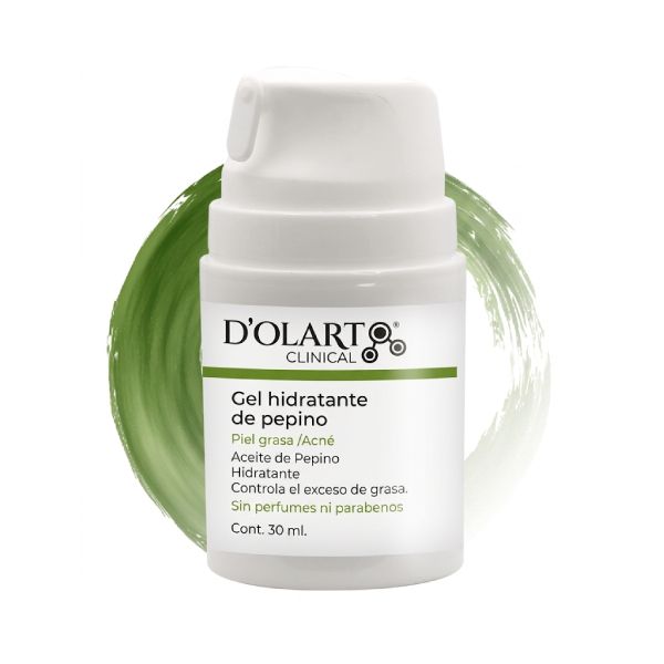 Gel Hidratante de Pepino Deolarte Clinical - Control de brillo y base de maquillaje